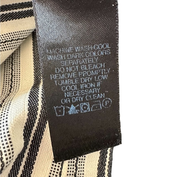 Kenneth Cole Striped Pants Women's Size 6 Black and off White Straight Leg !! - Picture 14 of 14